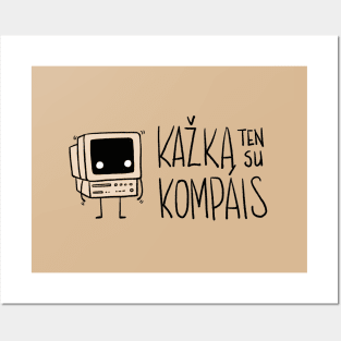 Kazka ten su kompais Posters and Art